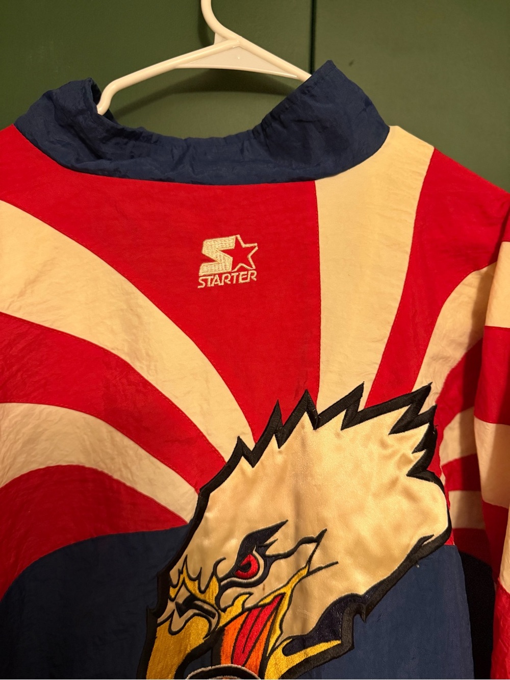 Vtg. Rare 1996 USA Eagle Olympics Team Starter Windbreaker Jacket Mens XL - Picture 8 of 13